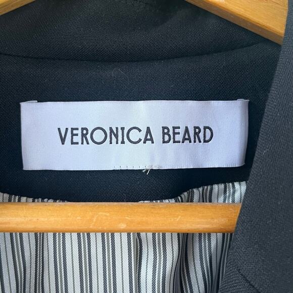 Veronica Beard Women's Black Cropped Blazer Size 4 - Picture 7 of 9